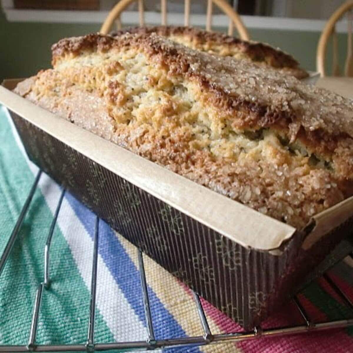 Poppy Seed Bread - A Simple No Yeast Quick Bread
