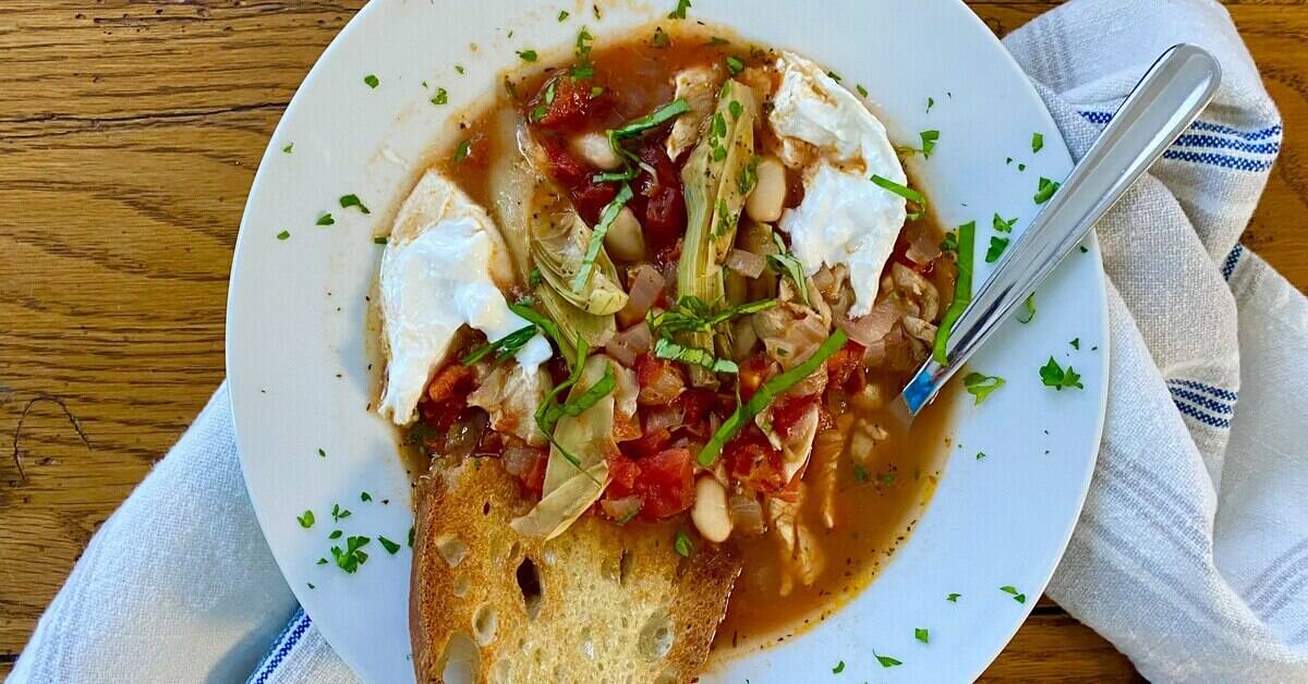 Italian Chicken Artichoke Soup