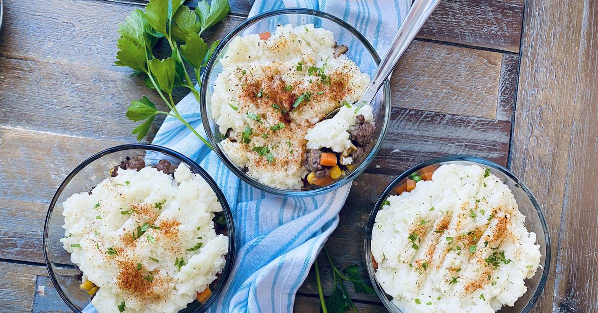 Shepherd's Pie with Cauliflower Mash