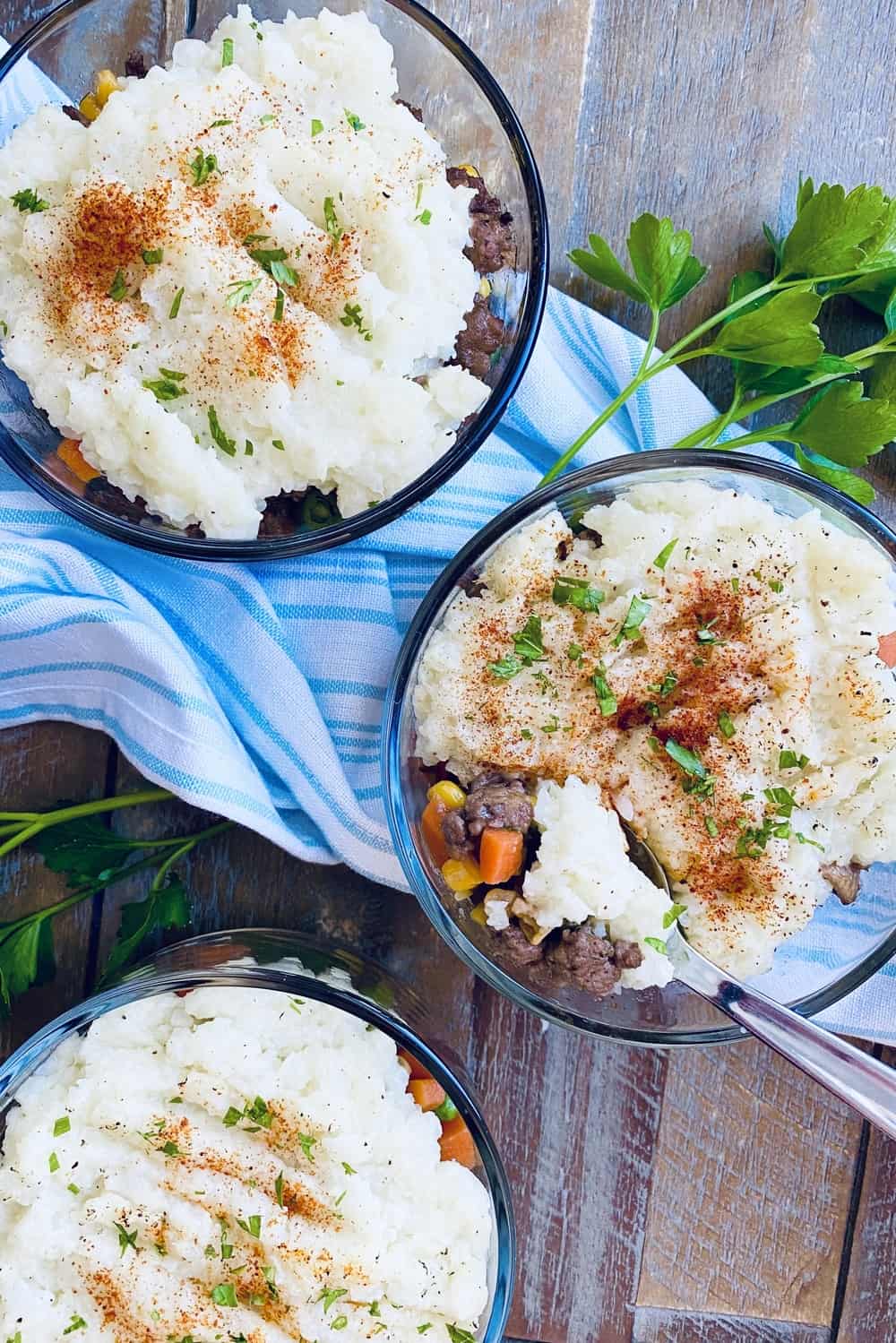 3 ground turkey shepherd's pies
