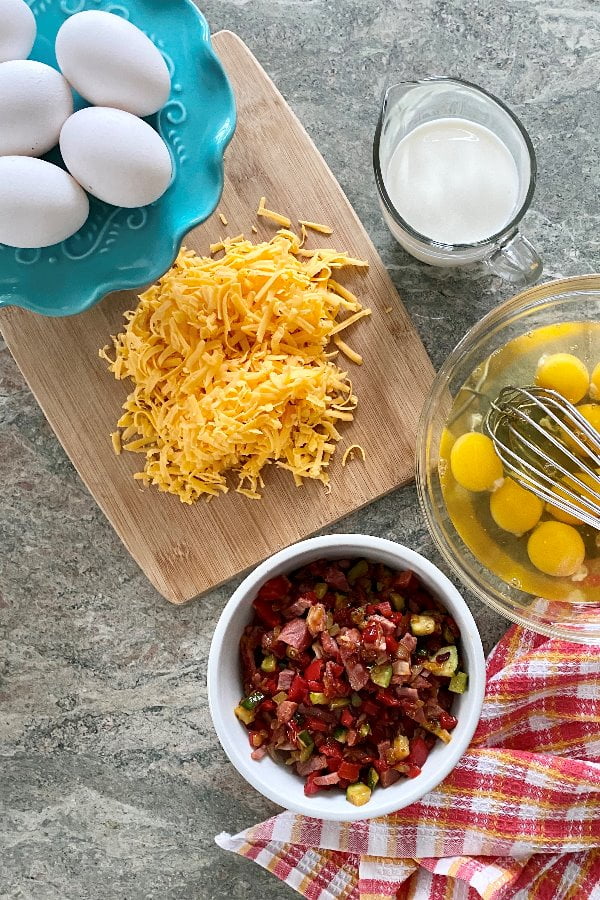 ingredients for a breakfast casserole