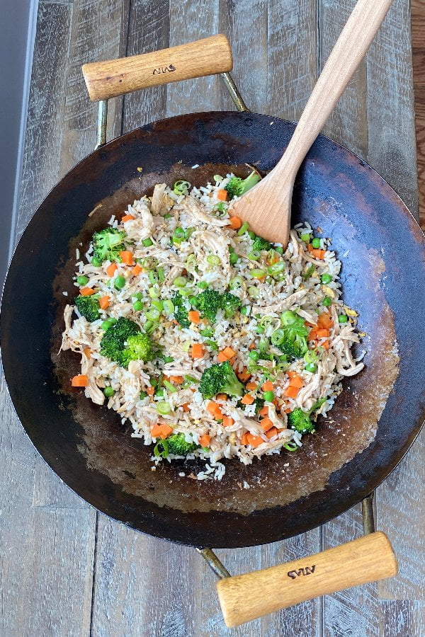 wok filled with a favorite Asian recipe