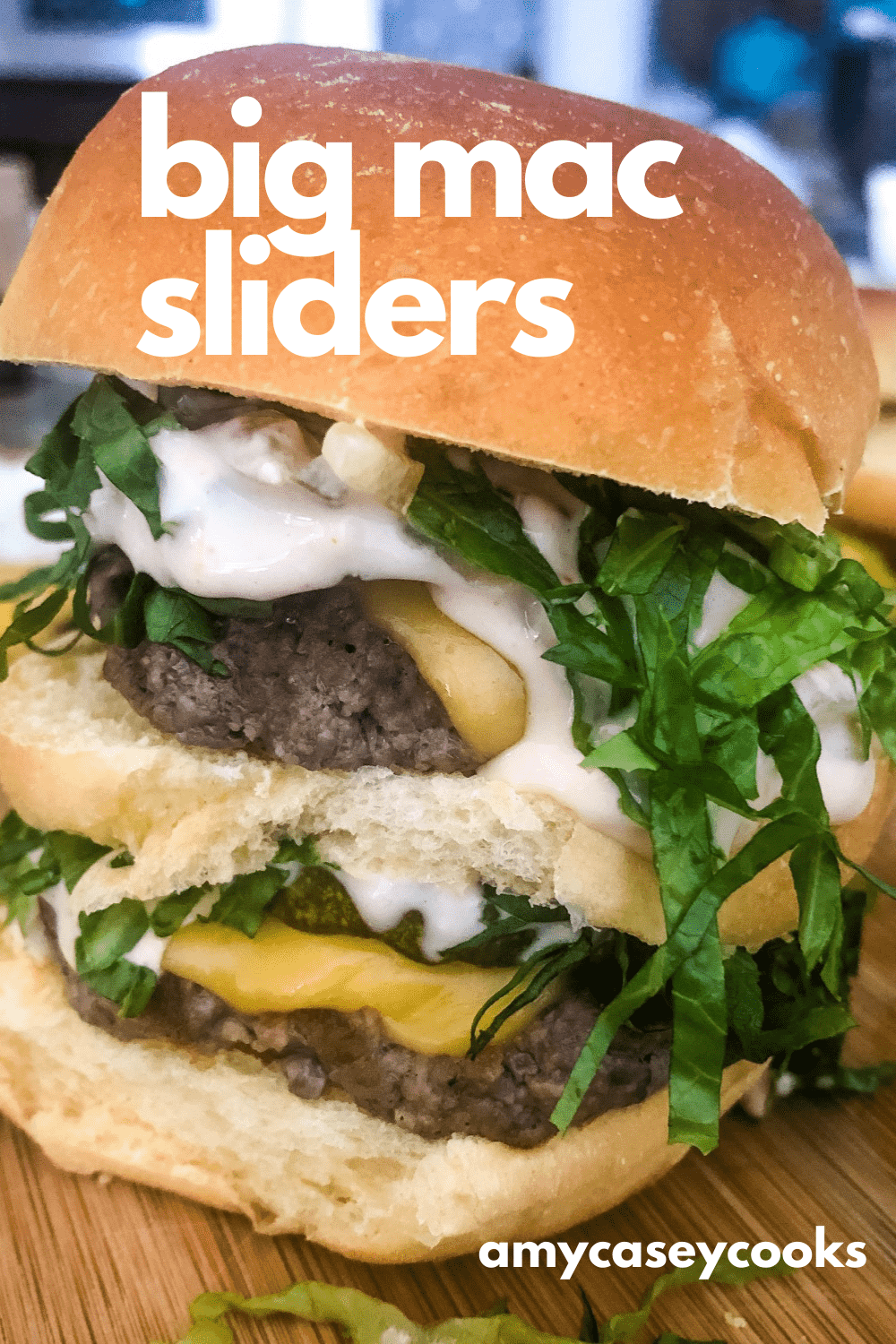 a Big Mac slider sandwich