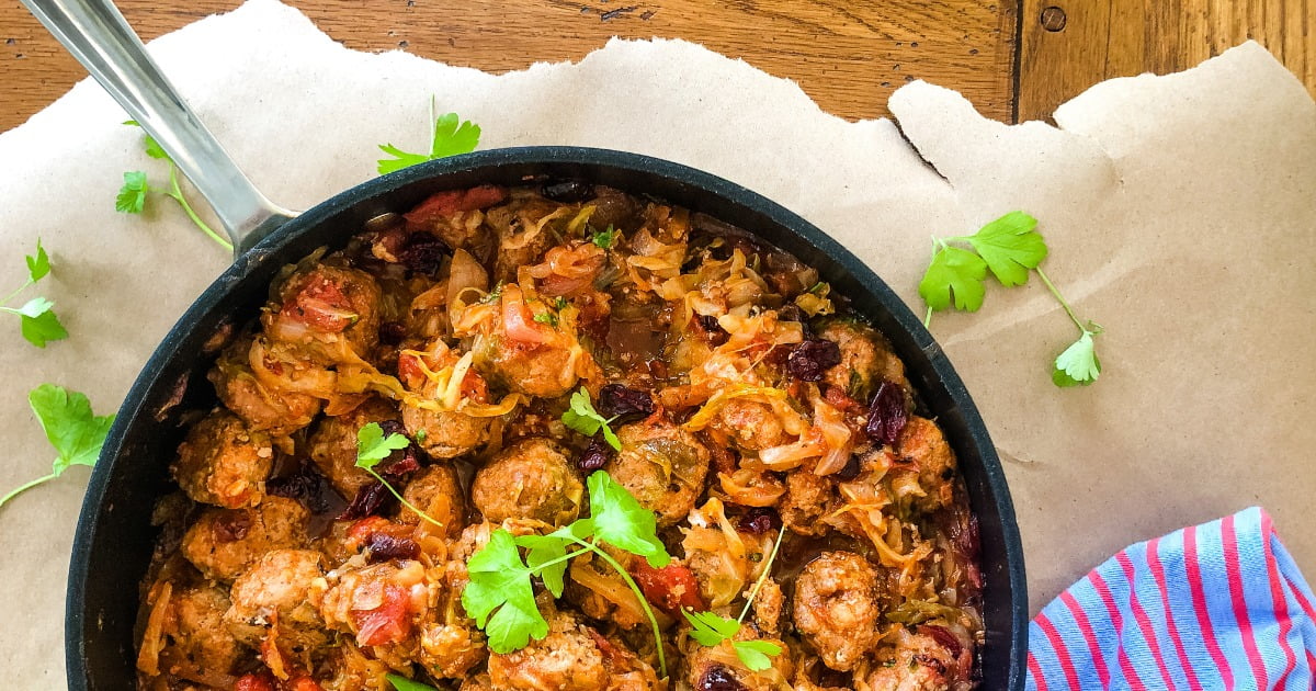 Baked Cabbage Roll Meatballs