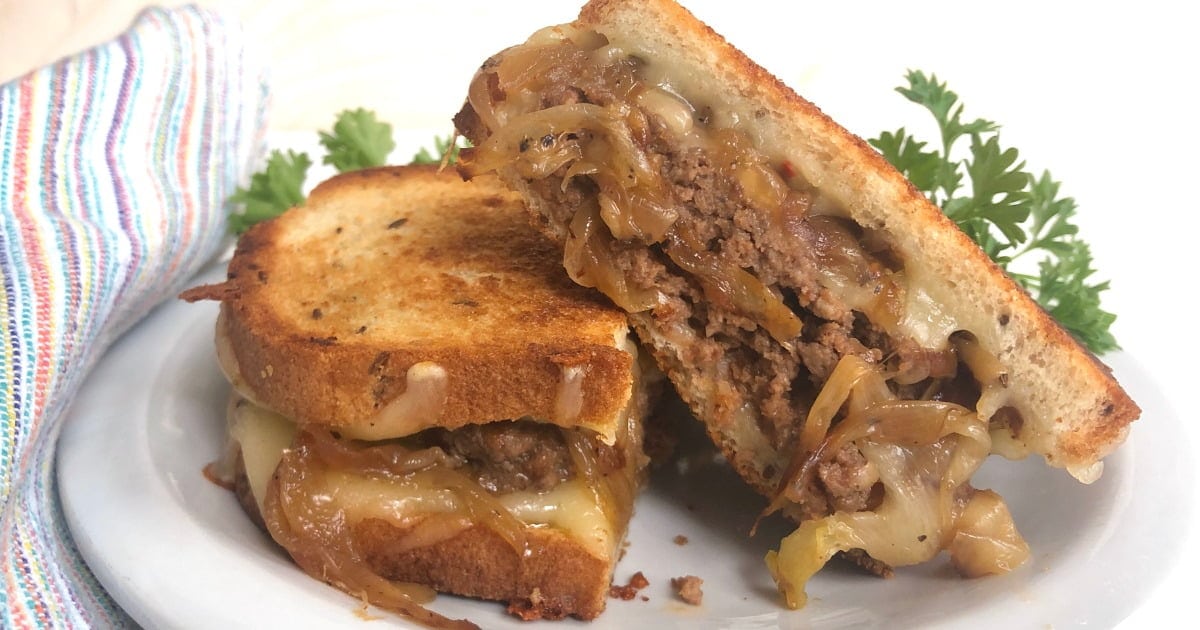 Deliciously Good Caramelized Onion Patty Melt Recipe