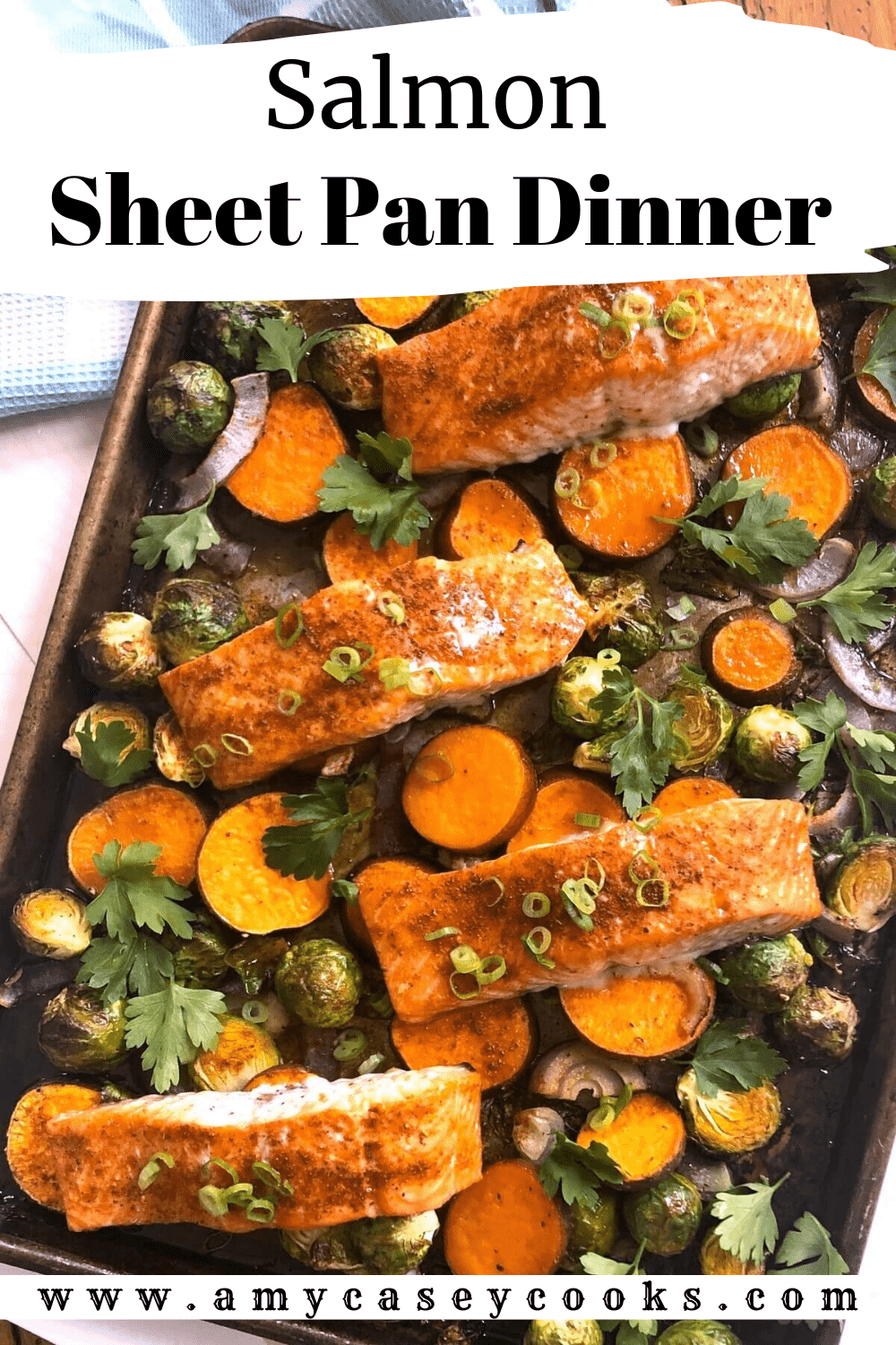 salmon sheet pan dinner.