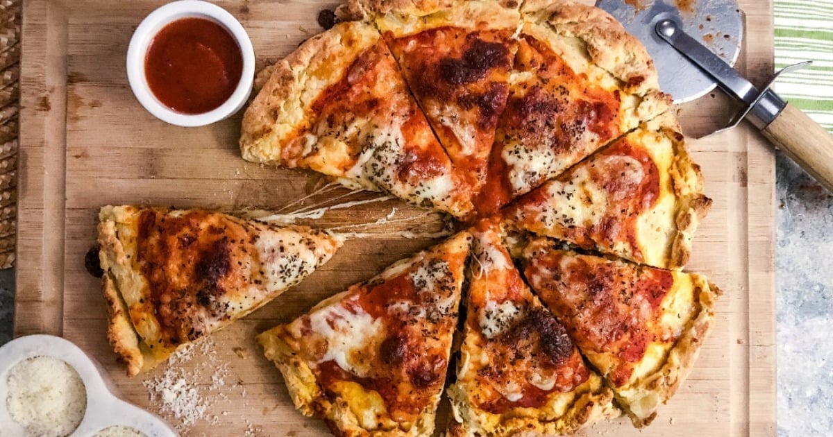 Stuffed Pizza {Double Crust}