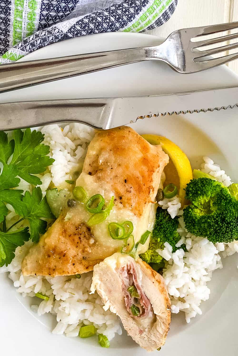 sliced prosciutto stuffed chicken