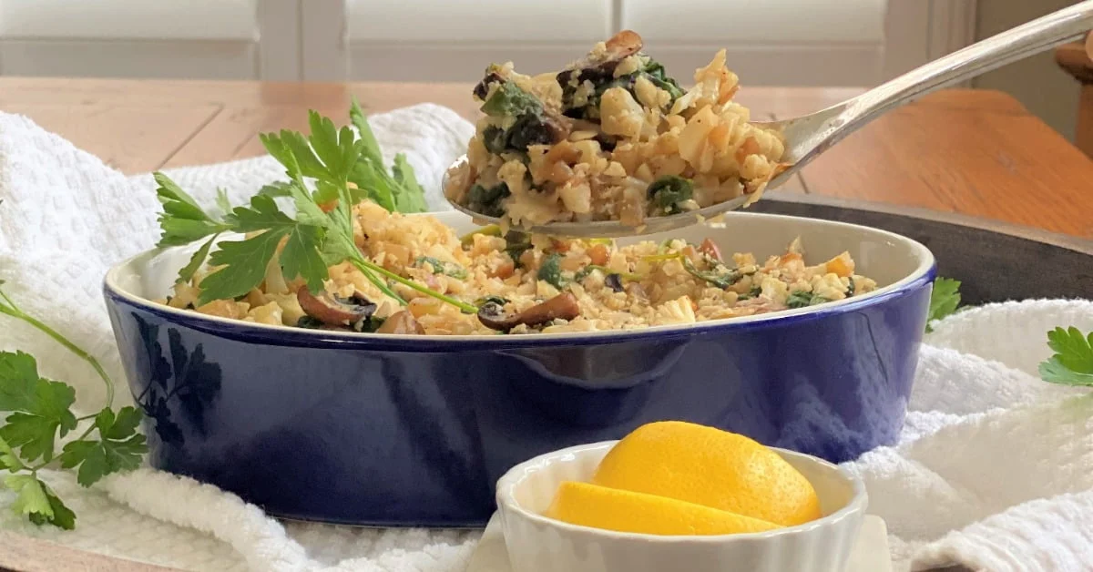 Cauliflower Rice Pilaf {20 Minute Recipe}