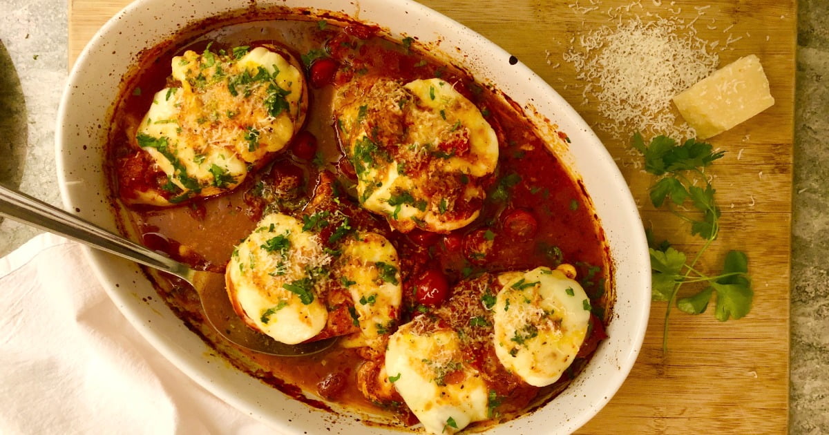 Baked Chicken Mozzarella Marinara