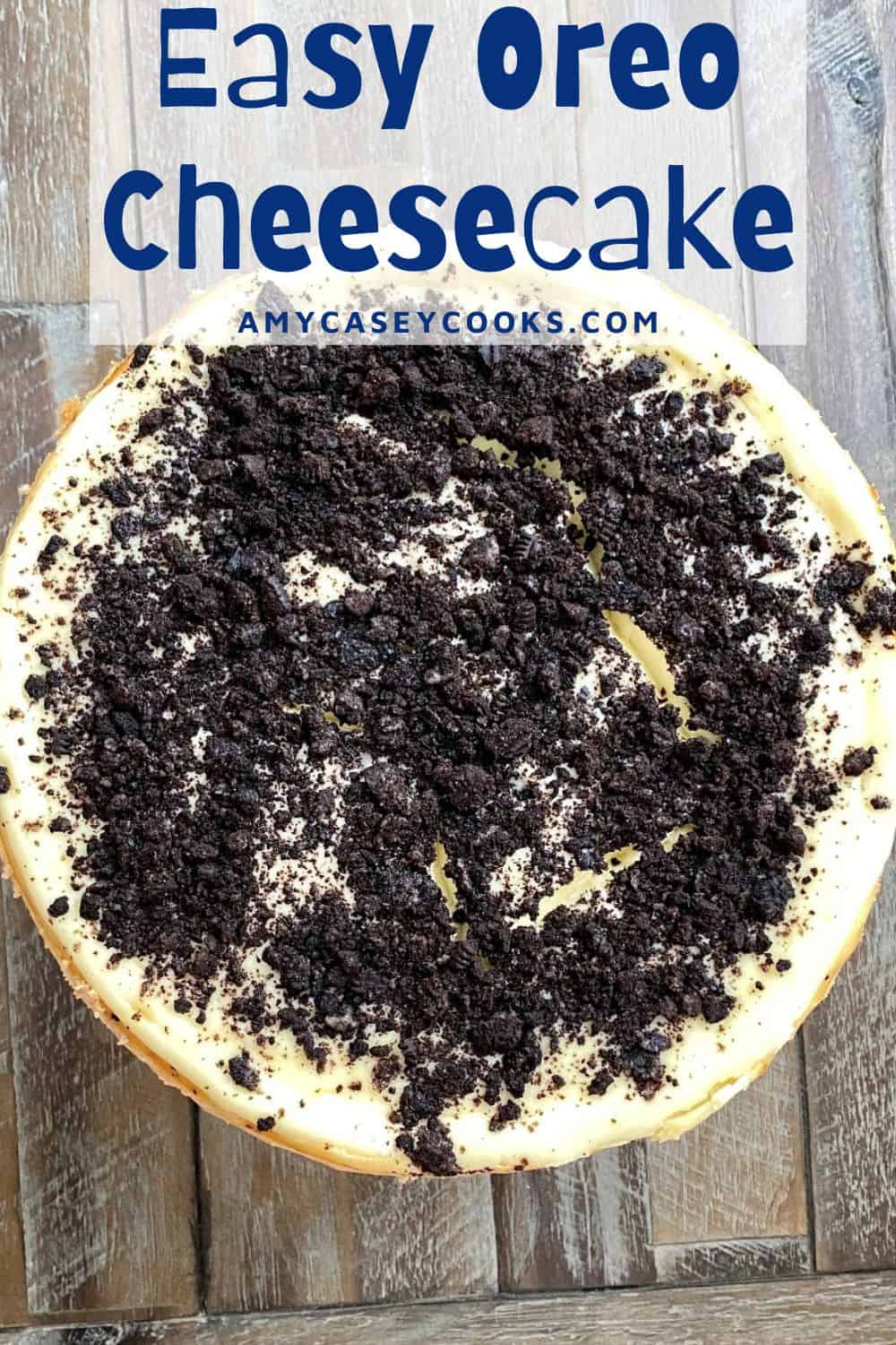 a whole Oreo cheesecake