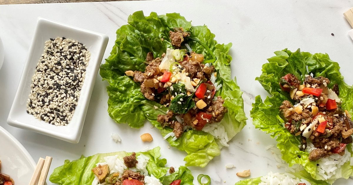 Ground Beef Lettuce Wraps