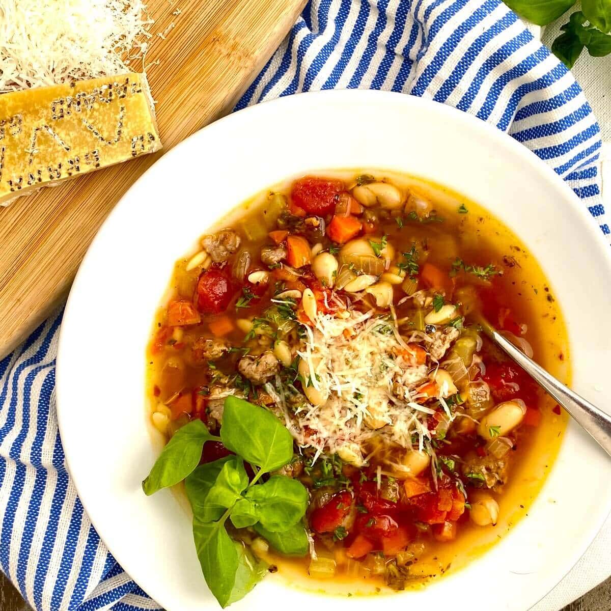 Pasta e Fagioli with Sausage