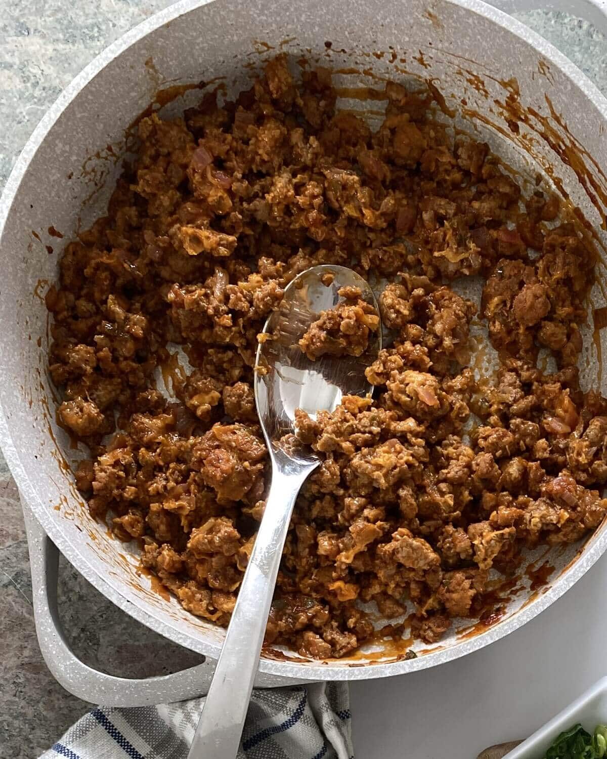 sloppy joe mixture.
