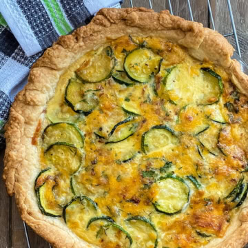 savory summer pie with zucchini
