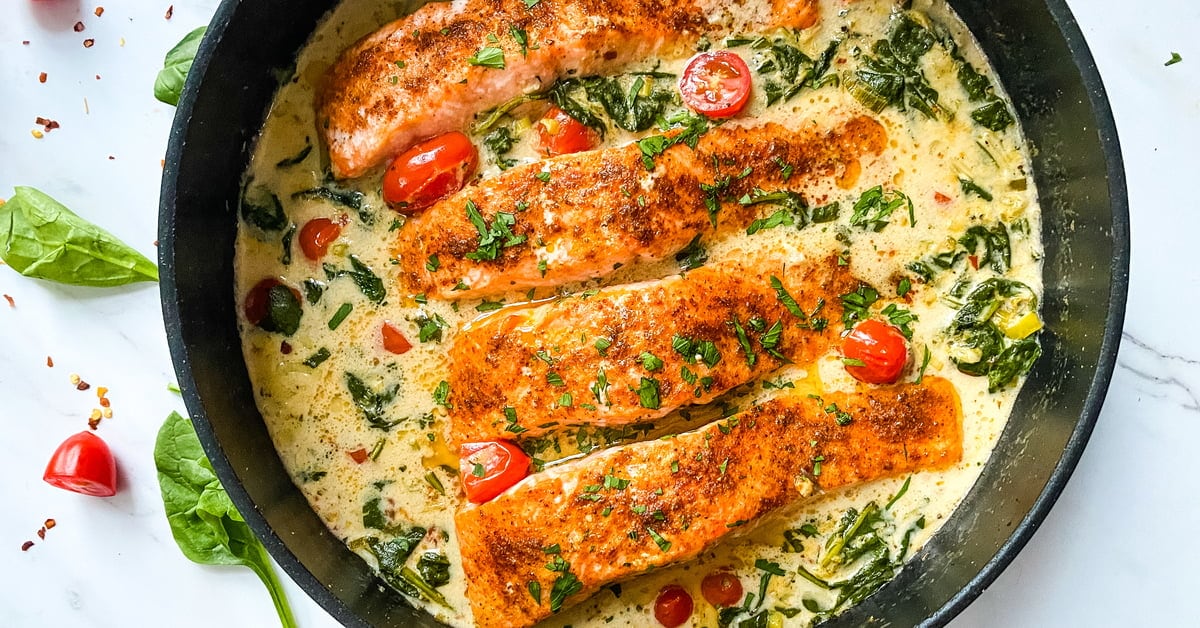 Baked Salmon with Coconut Milk