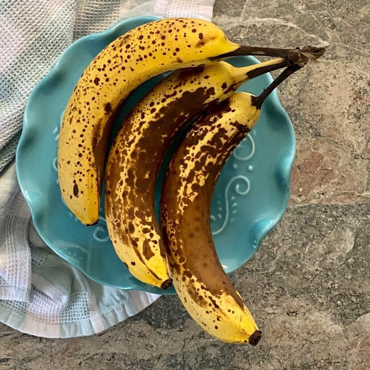 over ripe bananas