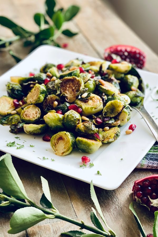 roasted vegetables on a platter