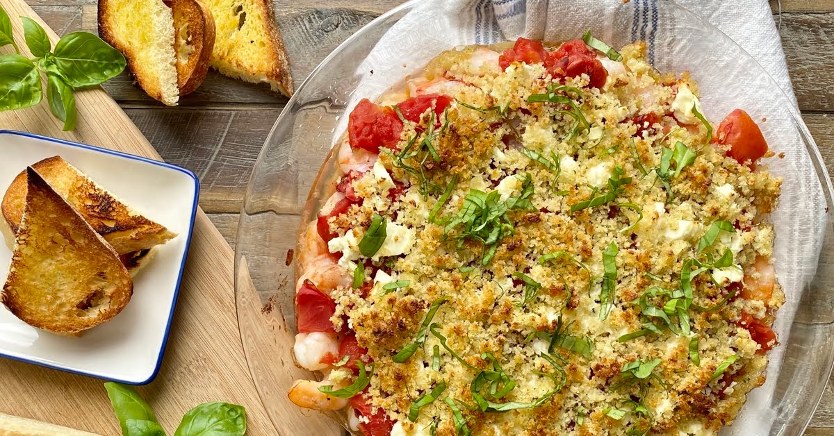 Baked Shrimp with Feta and Tomatoes