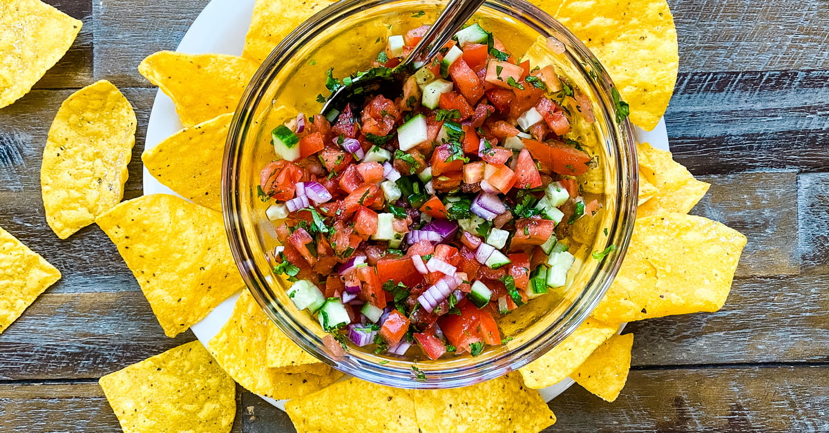 Pico de Gallo Without Jalapeno (Fresh and Not Spicy)