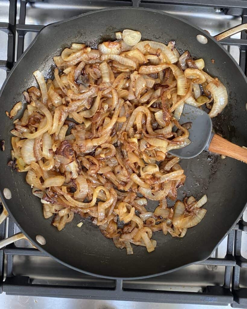 caramelizing onions