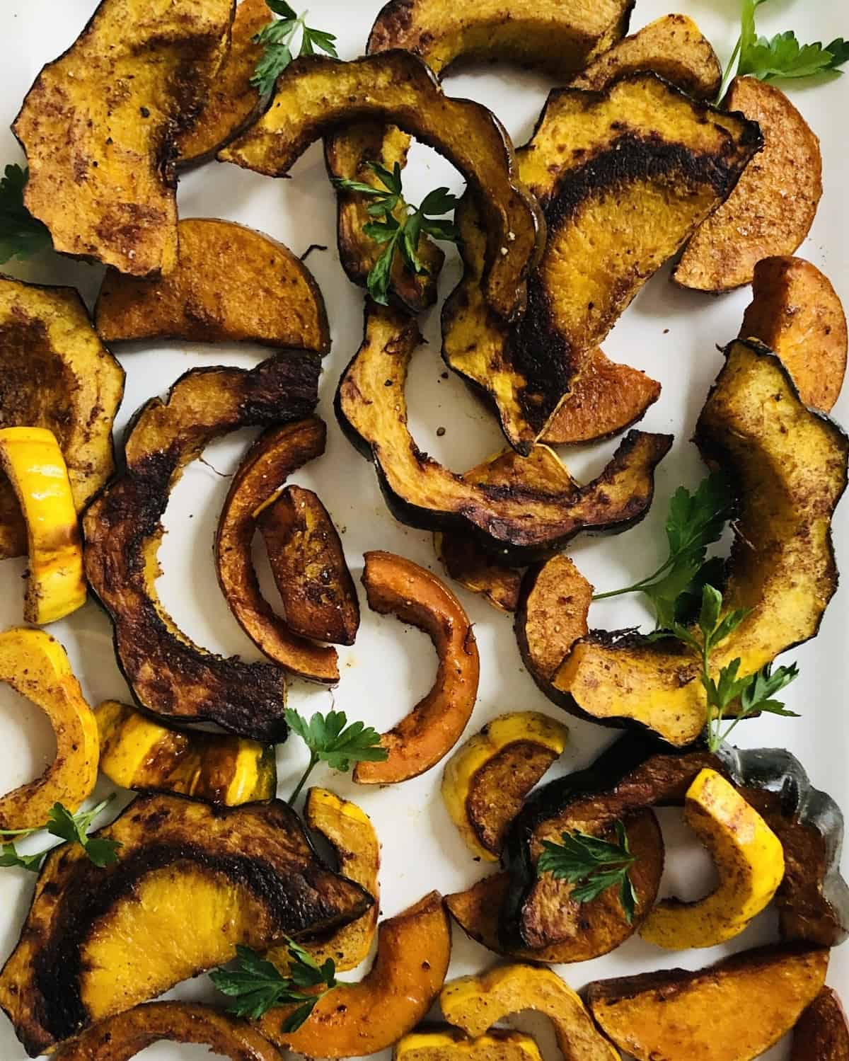 squash with cinnamon and roasted