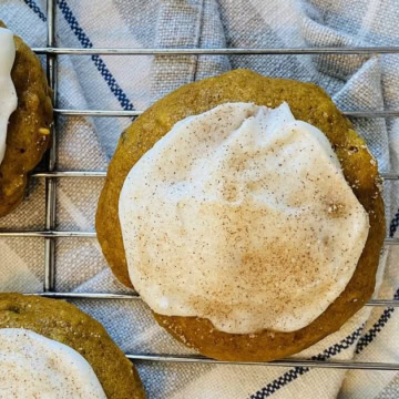 fall cookies with frosting