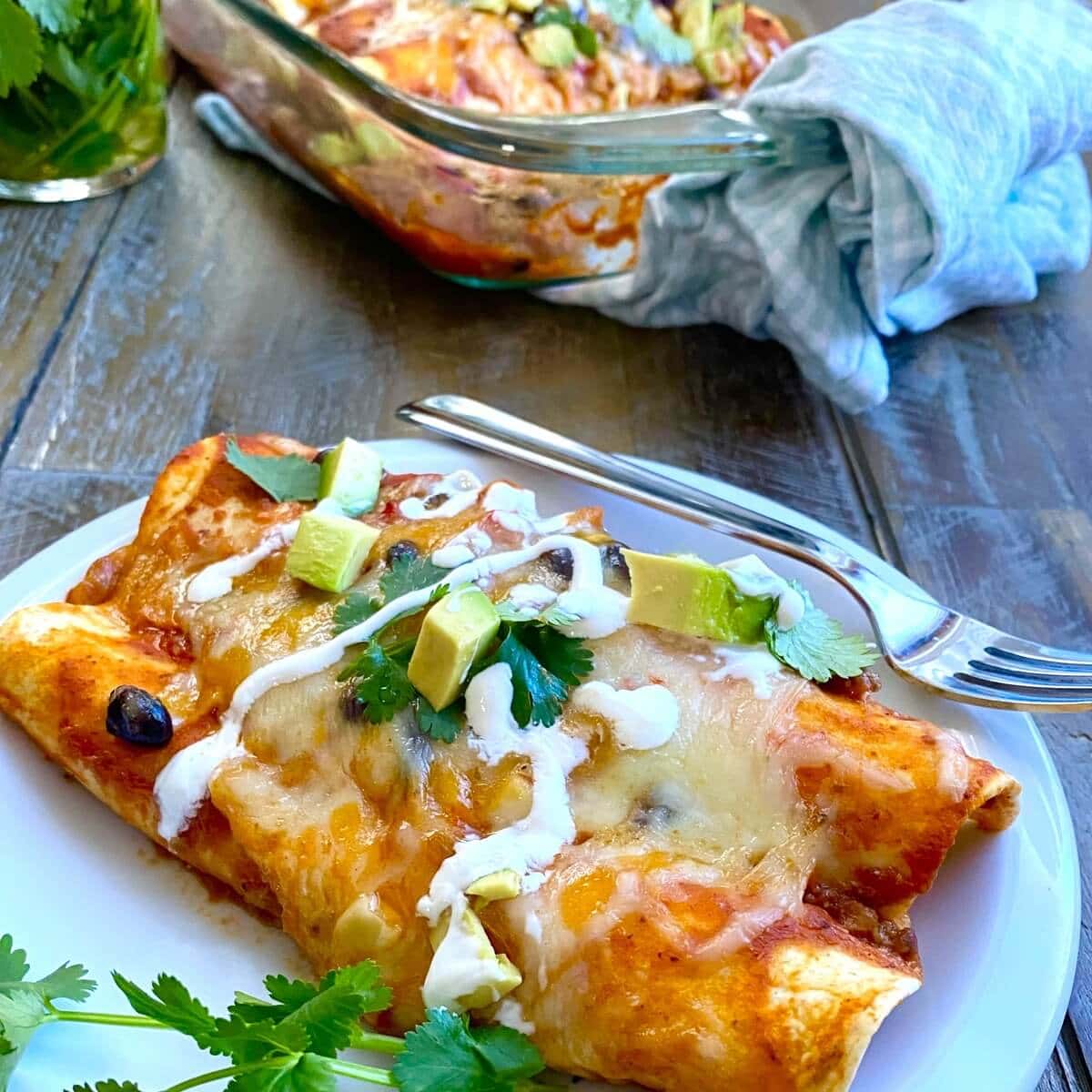 Black Bean Enchiladas {Healthy & Easy to Make}