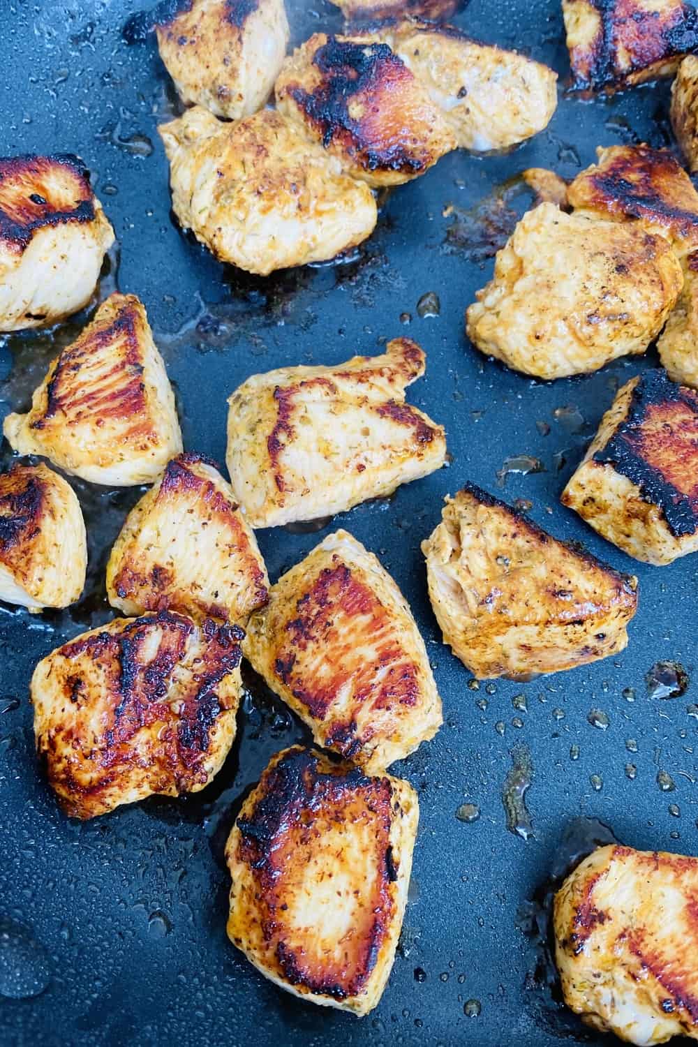 Cooked lemon herb chicken.