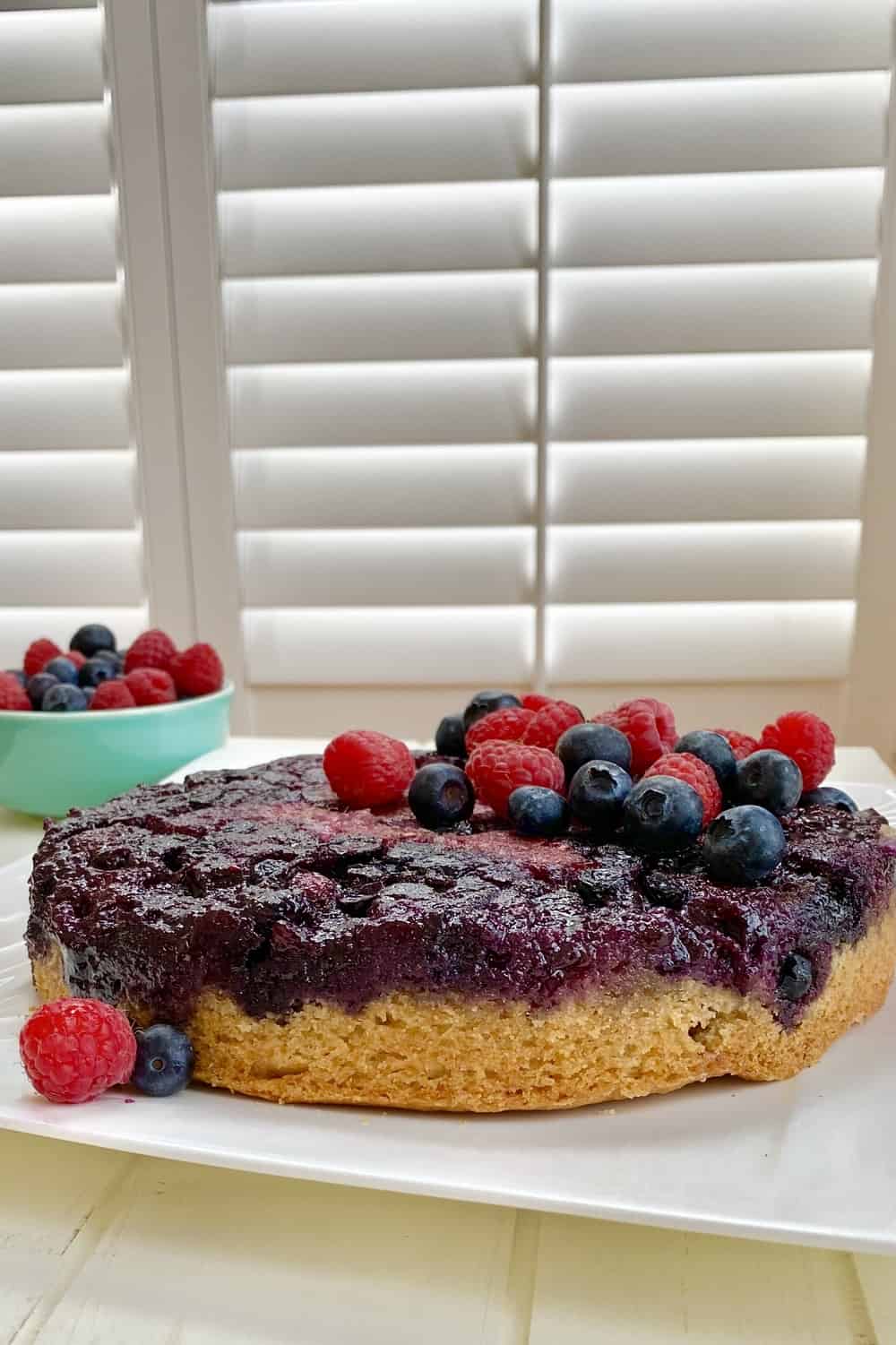 a berry upside down cake