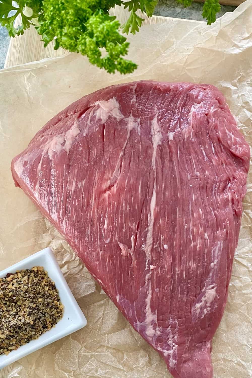 flat beef brisket and Montreal steak seasoning