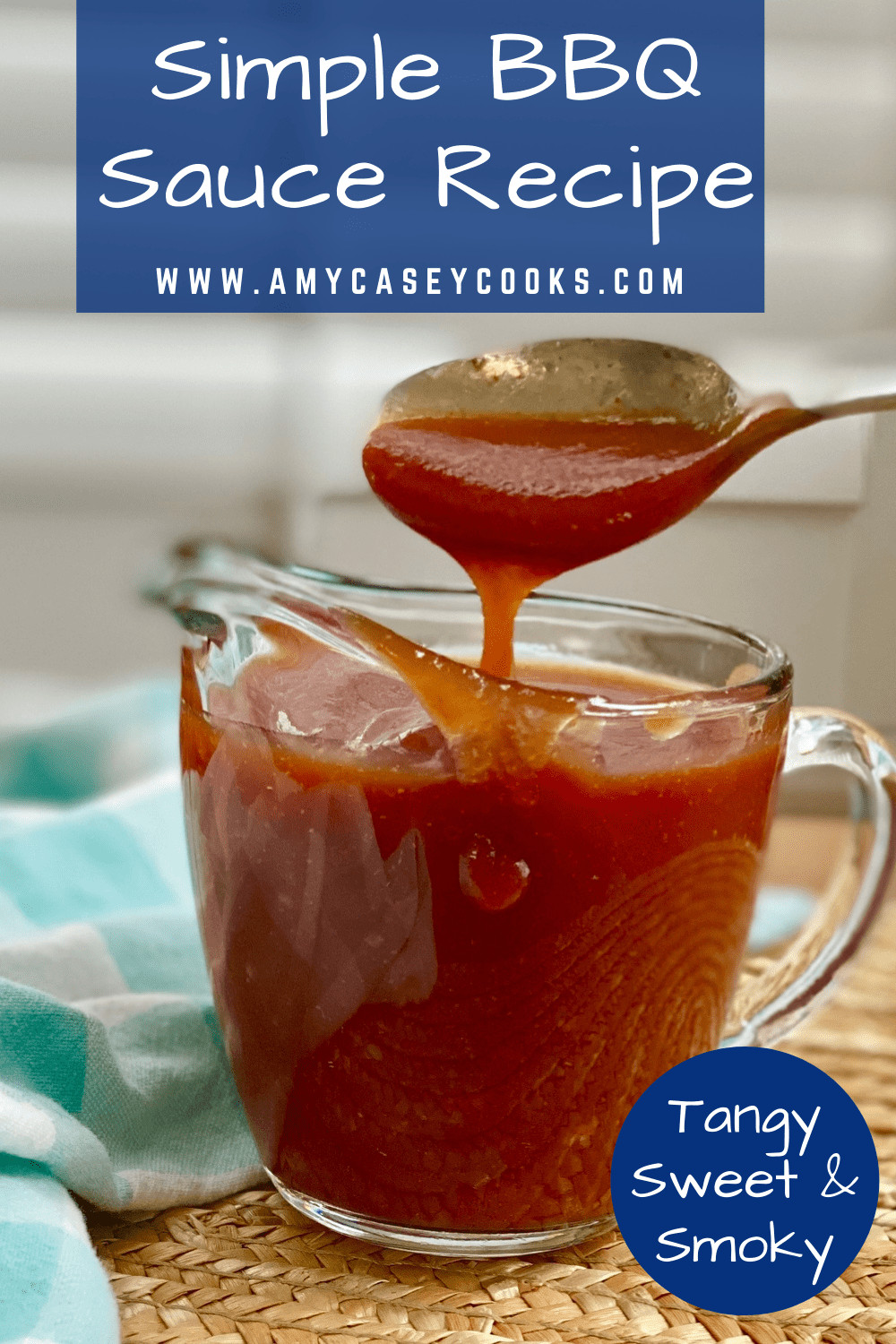 spoonful of homemade bbq sauce