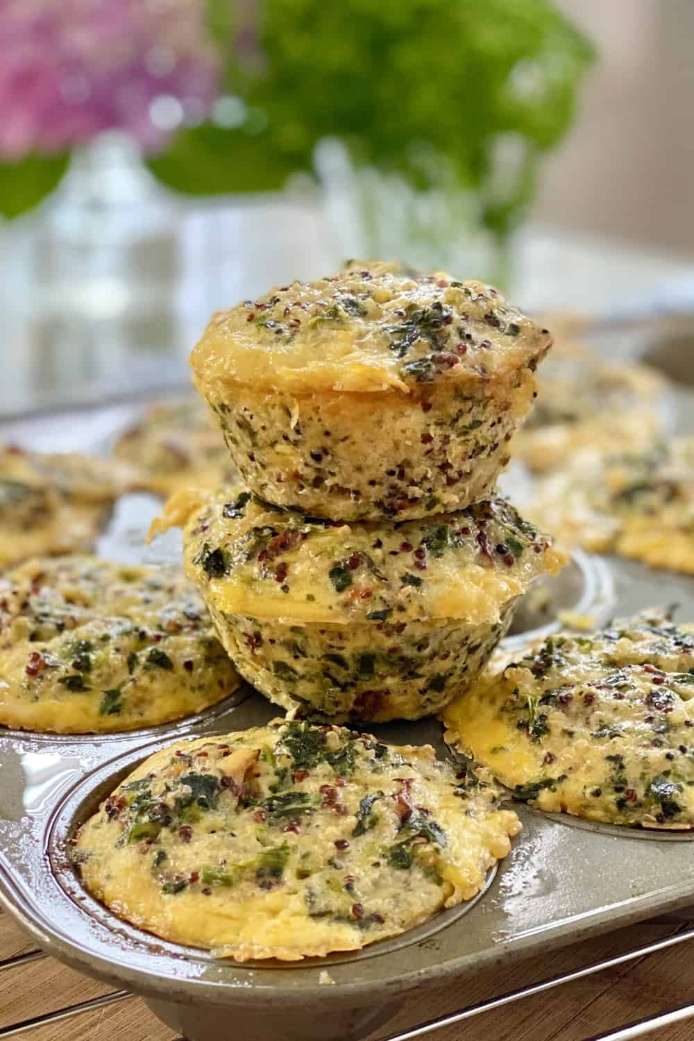 2 quinoa egg muffins