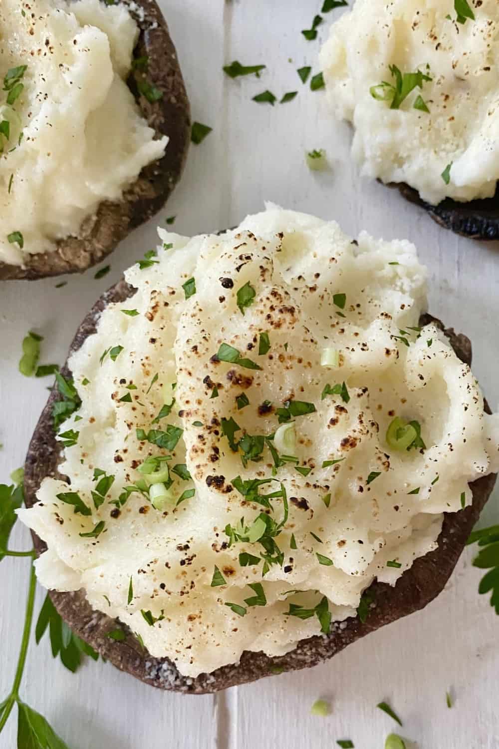 vegetarian mashed potato stuffed mushrooms