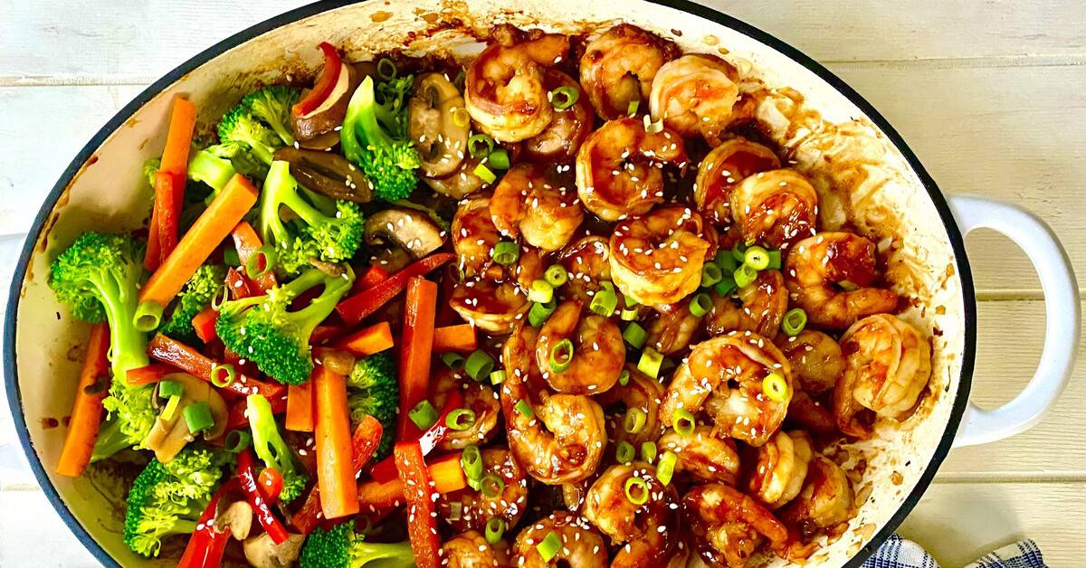 Sizzling Hibachi Shrimp and Vegetables
