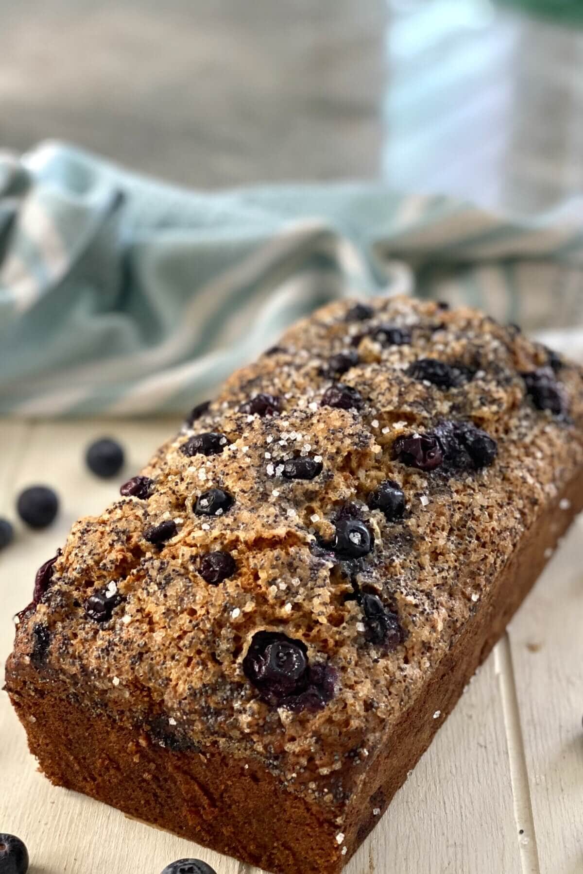 a loaf of olive oil banana bread.