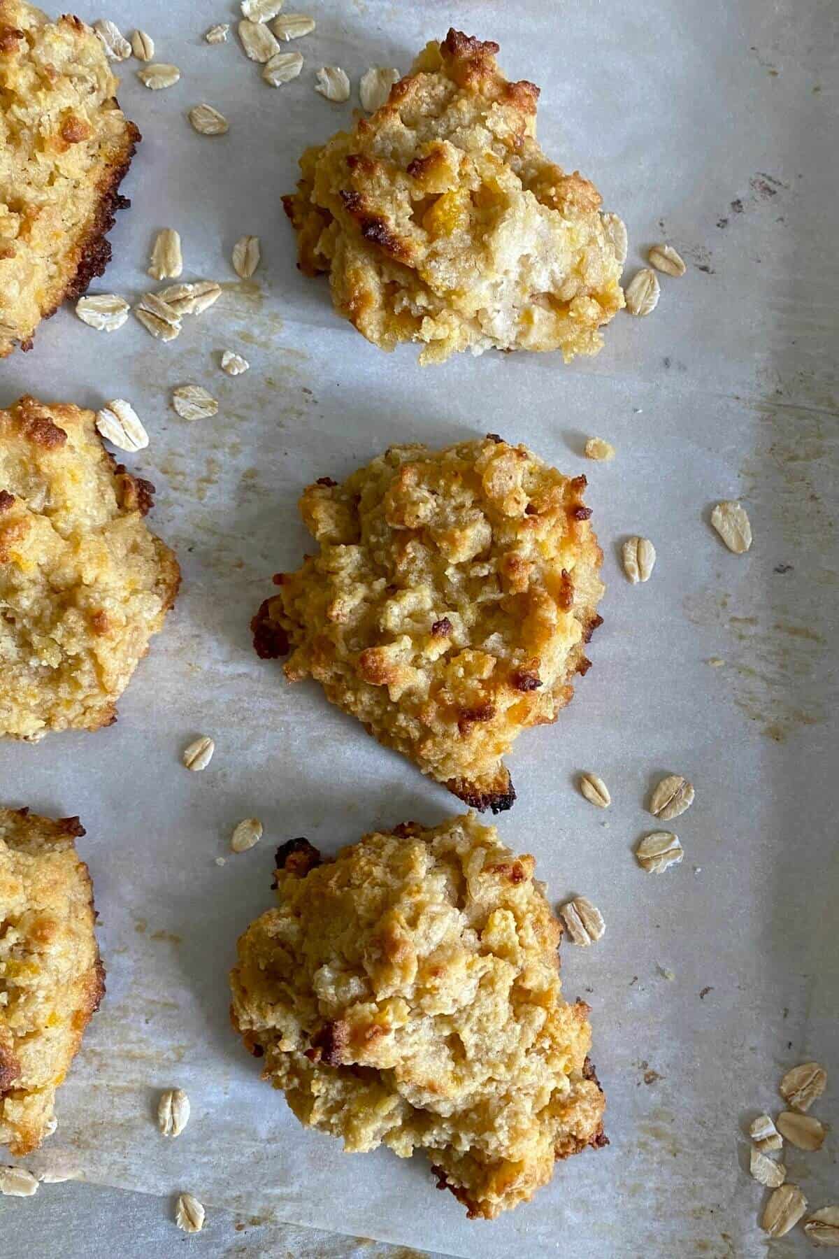 closeup of lactation cookies.