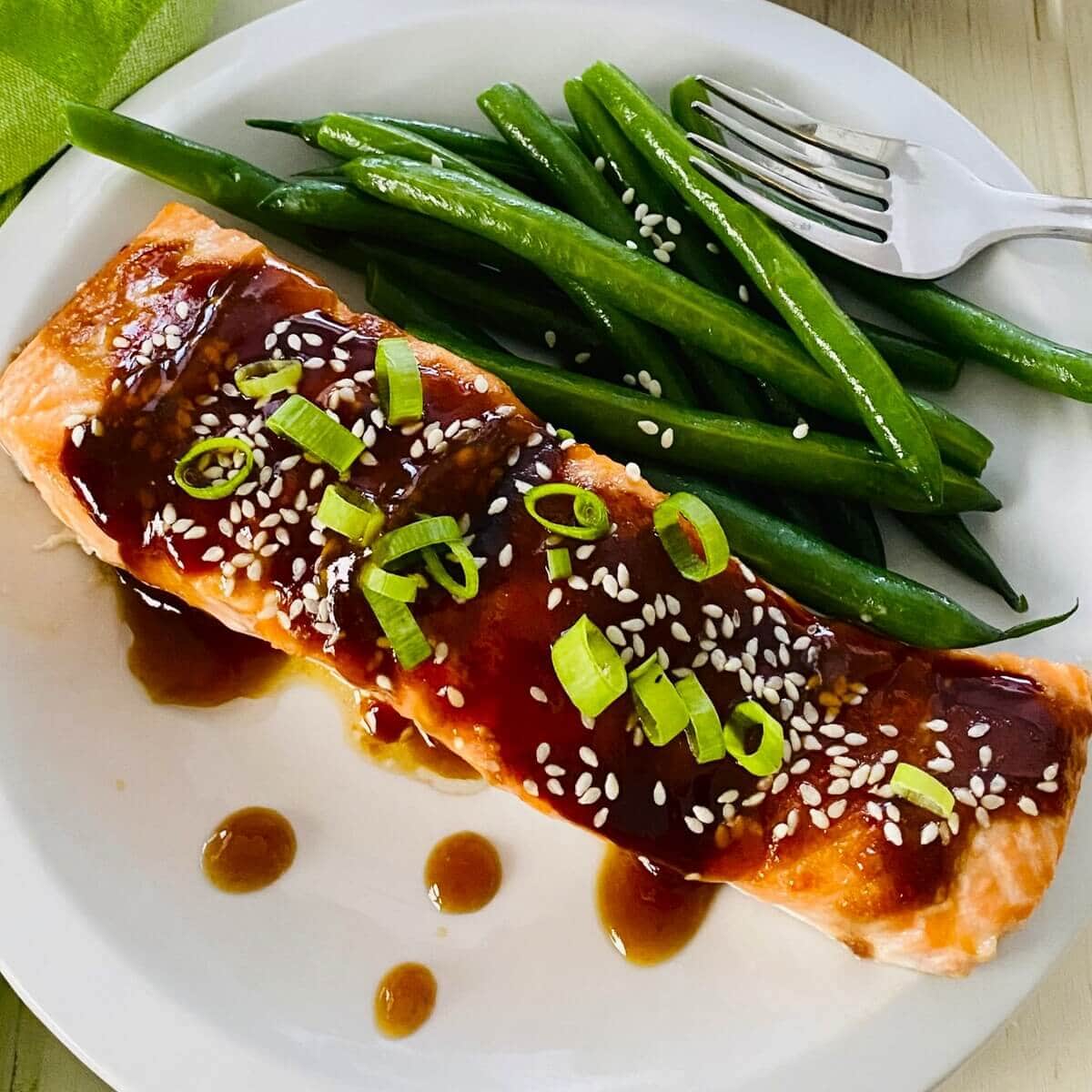 Baked Teriyaki Salmon Recipe (With Hoisin and No Marinating)