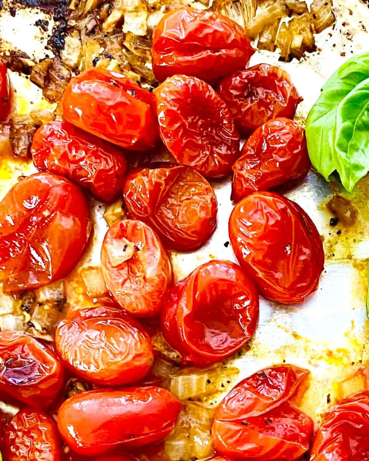smashed roasted tomatoes.