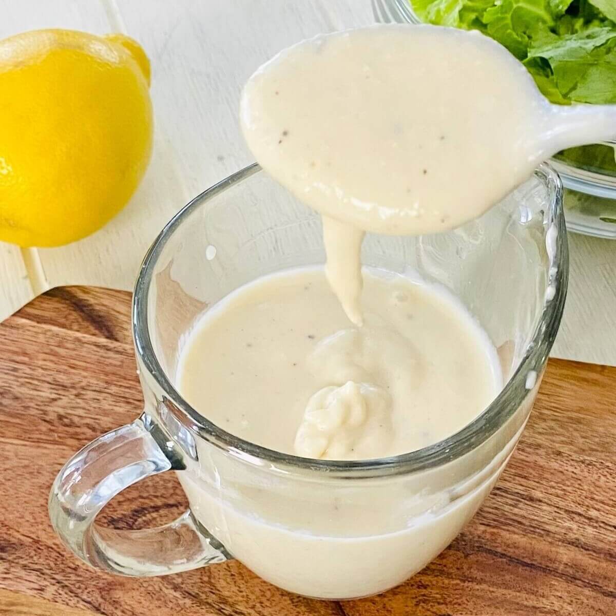 Homemade Caesar Salad Dressing without Anchovies