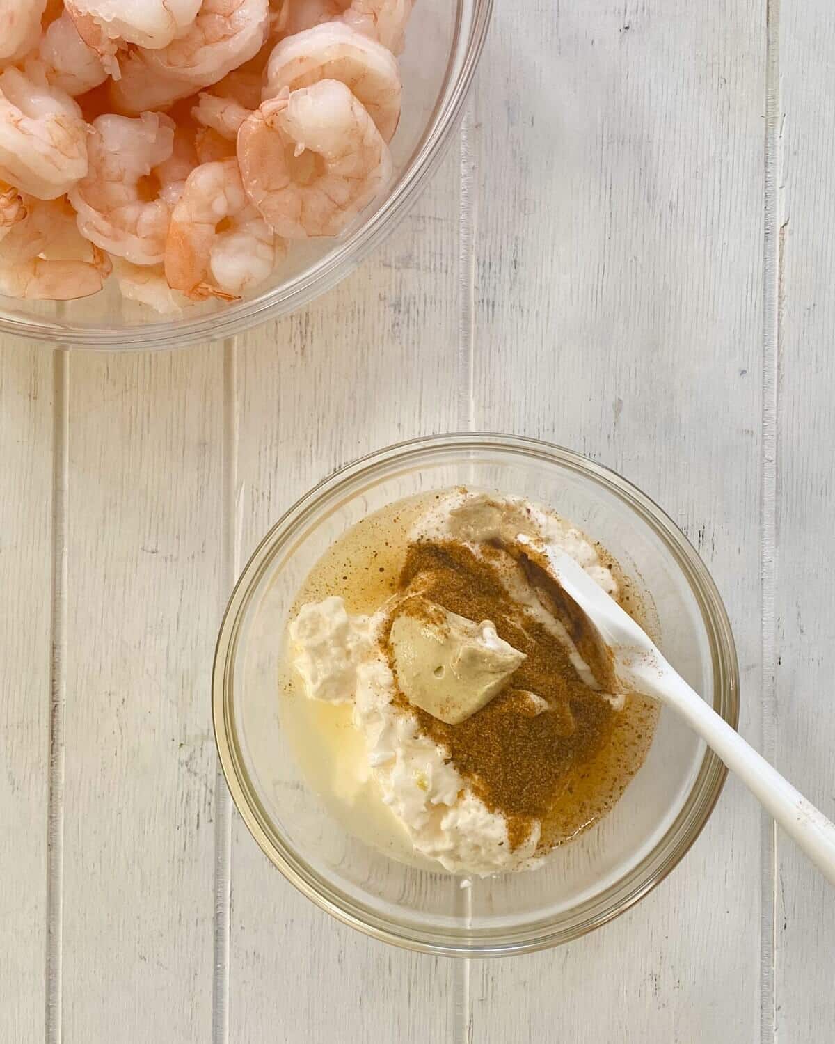 ingredients for Old Bay dressing.