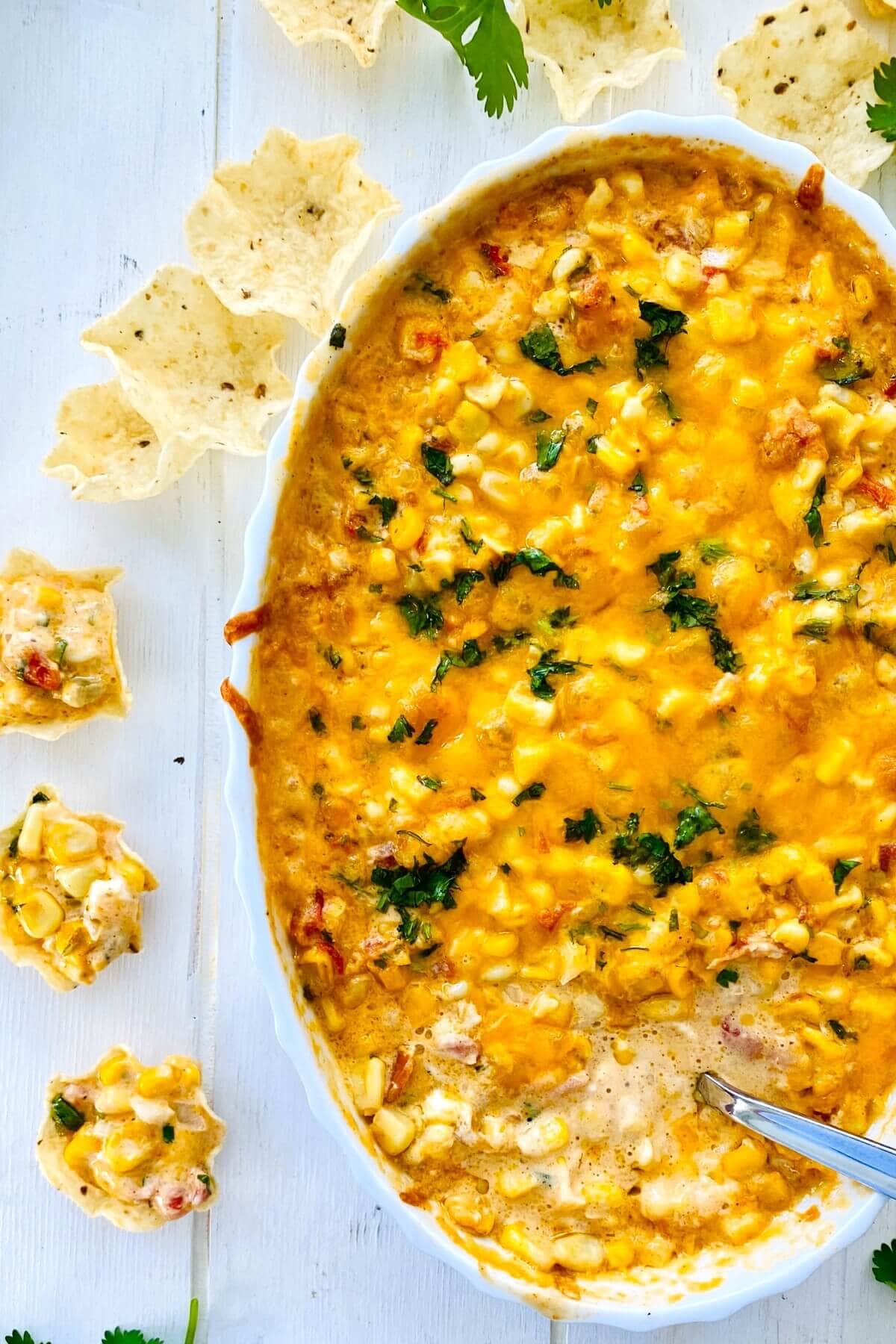 hot dip with a spoon in it.