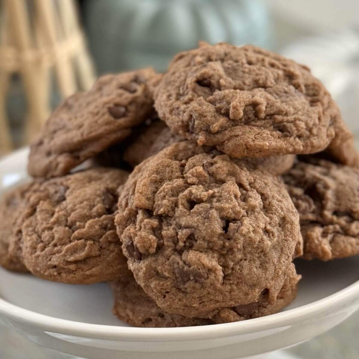 Chocolate Chip Cookies with Chocolate Pudding