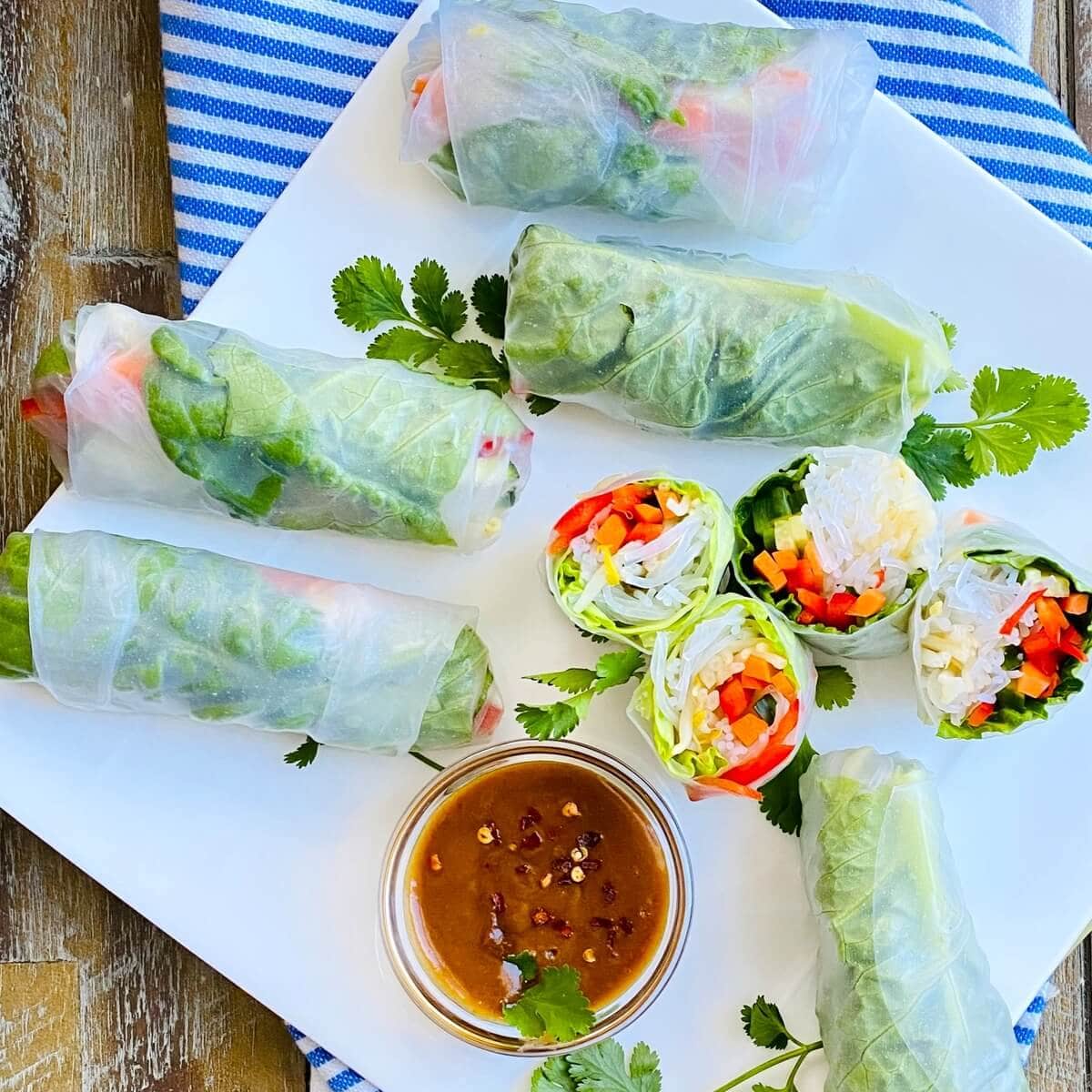 Vegetable Spring Rolls Recipe {Fresh & Healthy}