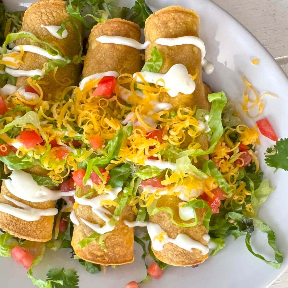 Rolled Tacos {Baked and Crispy Taquitos}