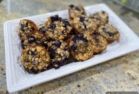 Golden Baked Blueberry Oatmeal Cups