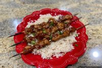 Sticky Teriyaki Chicken Skewers
