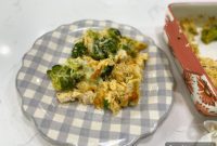 Creamy Chicken Broccoli Rice Bake