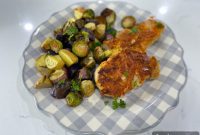 Cheesy Baked Pork Chops and Roasted Root Vegetables