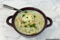 One-Pot Creamy Chicken Lasagna Soup